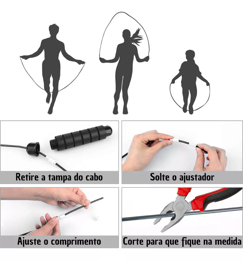 Corda De Pular Profissional Speed Rope 3m - Nybc