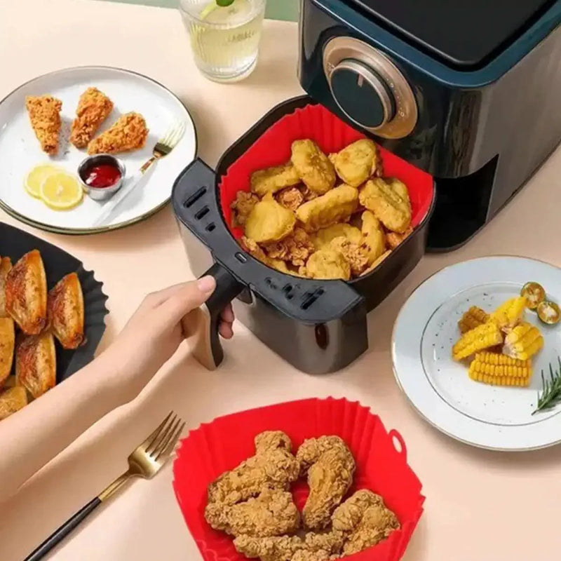 Forma de Silicone Quadrada para Air Fryer