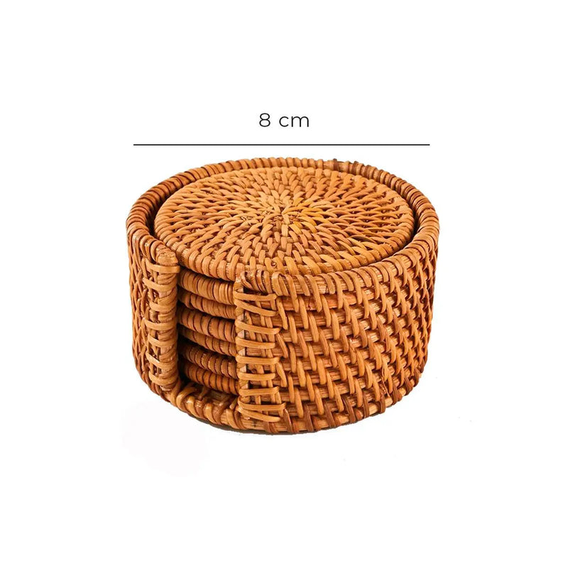 Porta-Copos de Mesa Rattan