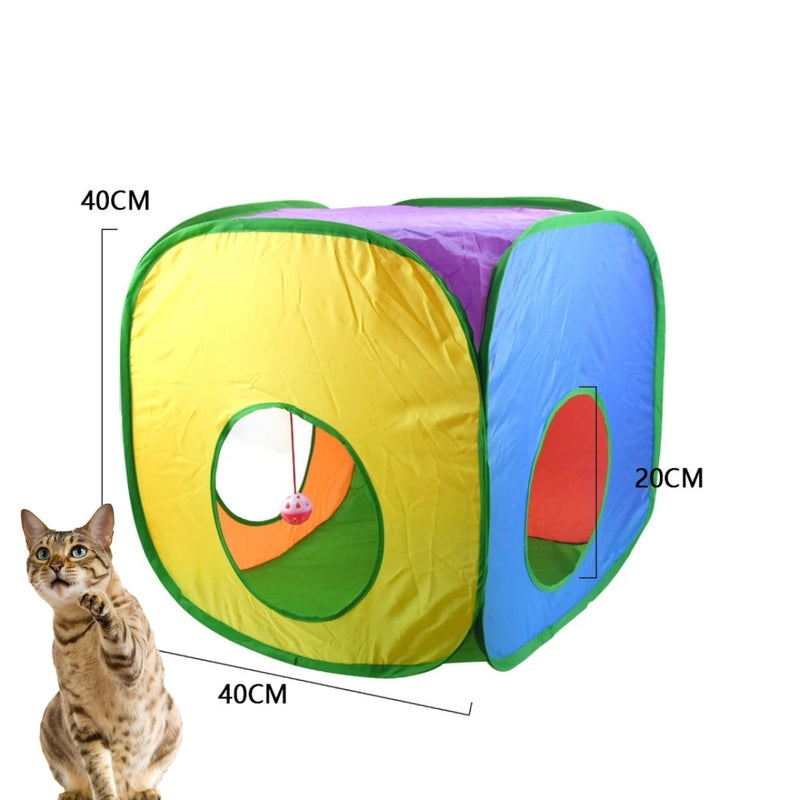 Túnel Colorido para Gatos