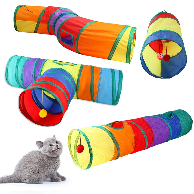 Túnel Colorido para Gatos