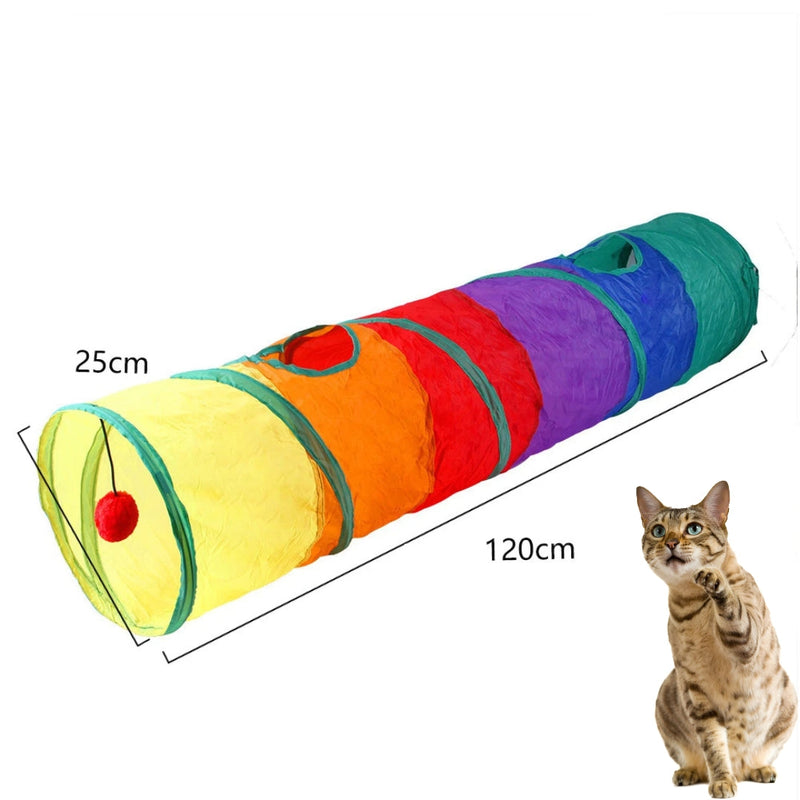 Túnel Colorido para Gatos