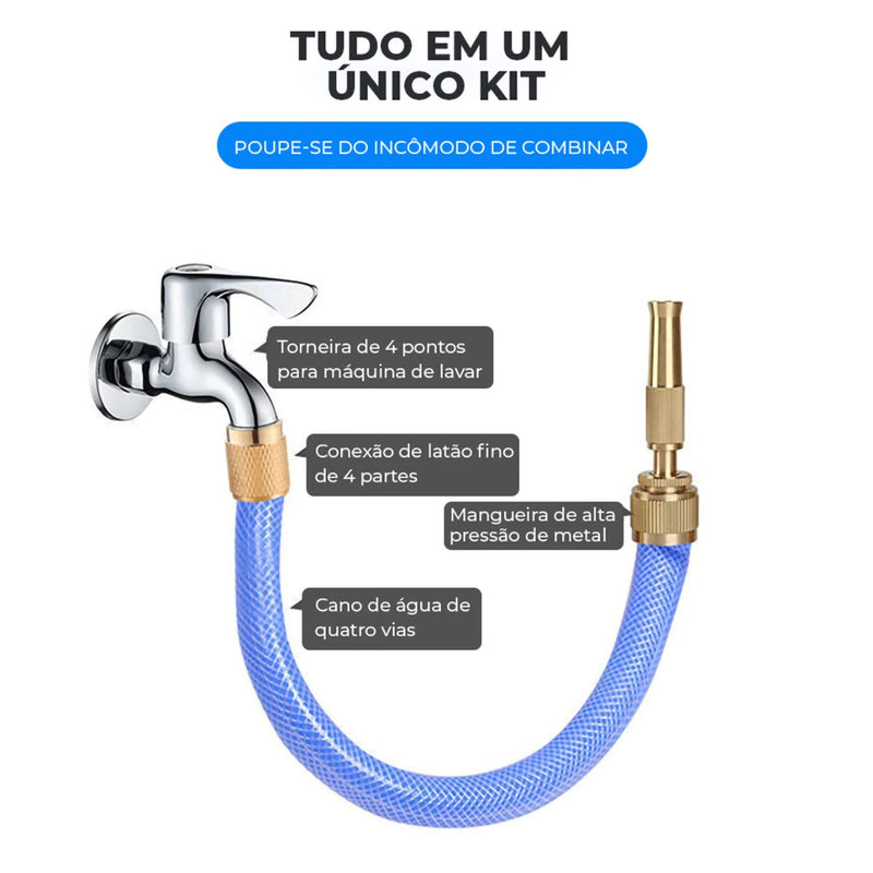 Bocal de Mangueira Alta Pressão Ajustável para Limpeza